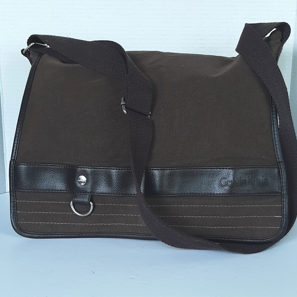 Calvin Klein Other - Genuine Calvin Klein Messenger bag Crossbody bag Chocolate Brown Canvas